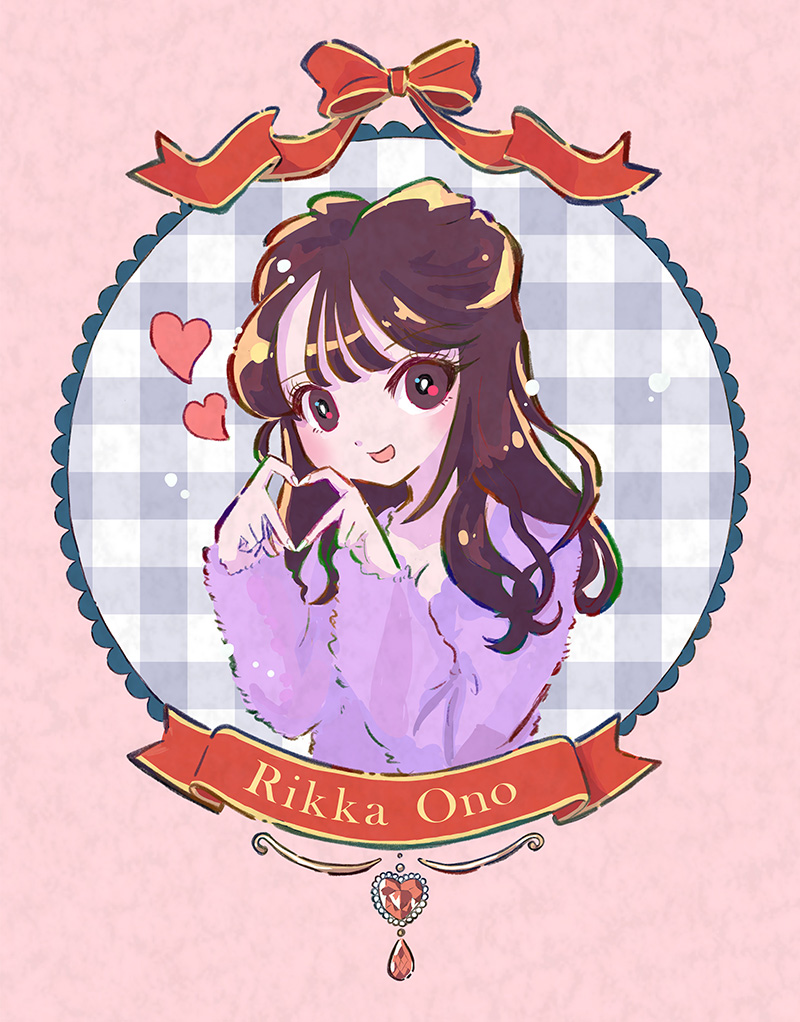 小野六花 イラスト 似顔絵,小野六花 イラスト 可愛い,小野六花 AV女優 イラスト